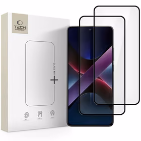 Tech-Protect Glass Fit+ 2-pack Karastatud klaas jaoks Xiaomi Poco X7 5G - must