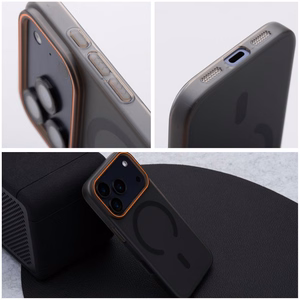 Чехол Samsung A27 Go Orange совместимый с MagSafe черный