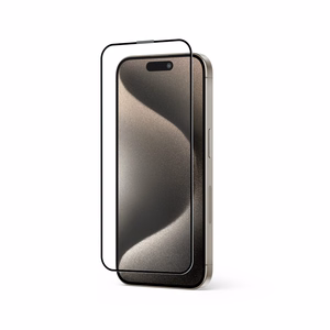 Crong Anti-Bacterial 3D Armor Glass antimikroobne 9H täisliimiga karastatud ekraanikaitseklaas seadmele iPhone 15 Pro Max koos paigaldusraamiga