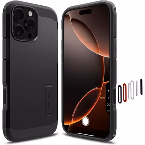 Spigen Tough Armor "T" MagSafe ümbris jaoks iPhone 16 Pro Max - must