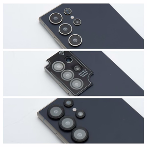 Tempered Glass Camera Lens Protector for Samsung S26 ULTRA Blue Star Easy Install black