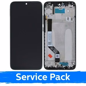 LCD дисплей совместимый с Xiaomi Redmi Note 7 (Note 7 Pro) с рамкой Space Black (Service Pack)