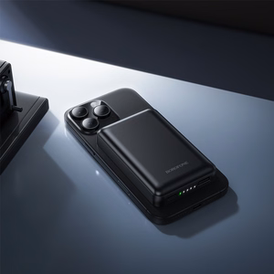 Borofone 5000mAh akupank BJ82 Dawn – USB – magnetiline, induktsioonlaadimisega, must