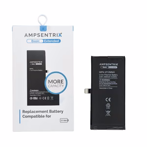 AmpSentrix Basic aku iPhone 12 Mini (suur mahutavus 2500 mAh)