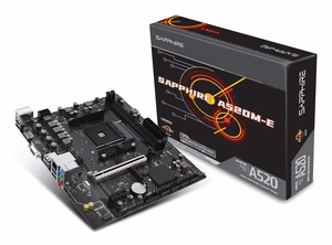 Материнская плата Sapphire A520M-E AMD A520 Socket AM4 micro ATX