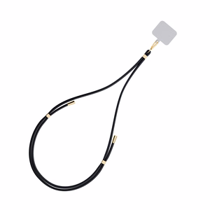 3mk EasyClip telefoni kaelapael, must (kuldsed detailid)