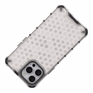 Honeycomb Case броневой чехол с TPU бампером для iPhone 13 Pro Max прозрачный