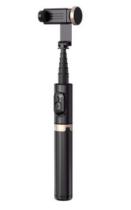 SEEK TOTI Selfie Stick with Hidden Design Stable Tripod Q12, Black