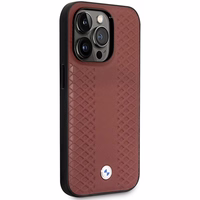 Ümbris BMW BMHCP14X22RFGR iPhone 14 Pro Max 6.7" Burgundy/burgundy Leather Diamond Pattern