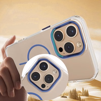 Clear Thin Mag ümbris jaoks iPhone 12 / 12 Pro 6,1'' sinine