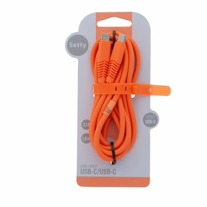 Setty kaabel USB-C - USB-C 1,5 m 2,1A KSC-C-1.5210 oranž