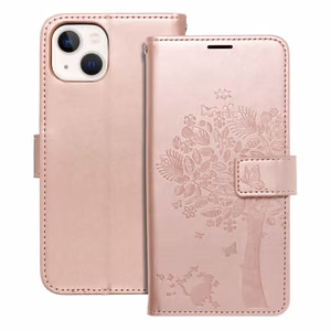 Флип-чехол iPhone 13 Mezzo Book tree rose gold