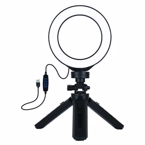 LED Ring Lamp 12cm Koos Pocket Tripod Mount Up to 14.5cm, USB