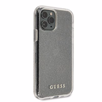 Guess GUHCN58PCGLSI iPhone 11 Pro hõbedane/hõbedane kõva ümbris Glitter