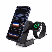 Spigen Essential Qi2.2 25W 3in1 MagSafe magnetiline traadita laadur - must