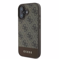 Guess 4G Bottom Stripe Ümbris jaoks iPhone 16 Plus 6.7" - Brown