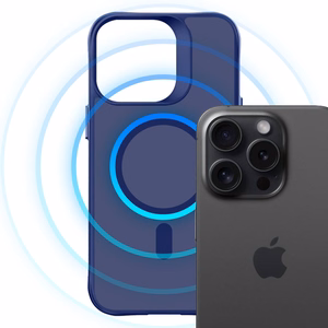 3mk Smoke MagCase for iPhone 16 Pro Max - sinine-Translucent