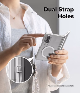 Ringke Fusion Flap Magnetic ümbris seadmele Samsung Galaxy Z Fold 8, MagSafe-ühilduv – läbipaistev