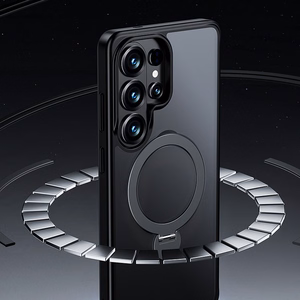 Benks Magnetic Mist ümbris koos statiiviga (A050) Samsung Galaxy S26 Ultra mustale telefonile