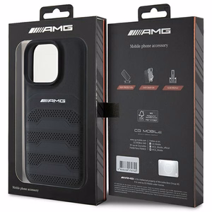 AMG Leather Debossed Lines must Logo iPhone 16 Pro Max Ümbris - must
