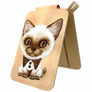 Nimmy New Big-Eye Cute Pets 2.0 Cat MagSafe magnetiline telefoni kaarditasku koos toega – pruun