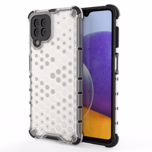 Honeycomb Case kaitsekate TPU kaitserauaga Samsung Galaxy A22 4G läbipaistev