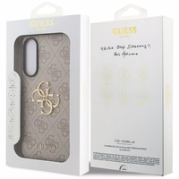GUESS ümbris jaoks SAMSUNG S25 Edge GUHCS25E4GMGPI (4G PU Big Logo) roosa