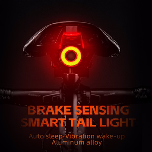 Rockbros Q5 tagumine jalgrattatuli Intelligent Stop System süsteemiga - must
