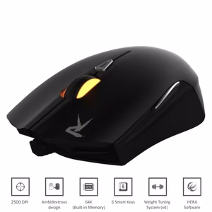 Gamdias Ourea optiline hiir, 2500 DPI