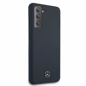 Mercedes Silicone Line чехол для Samsung Galaxy S21 - синий