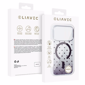 Liavec Bubble ümbris iPhone 18 Pro / 17 Pro jaoks, bordoopunane