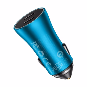 Car charger Baseus (CCJDZ-CC) (2xUSB-C 40W) blue