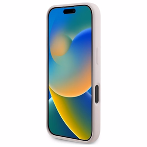 Karl Lagerfeld Silicone Nauble Heads Print MagSafe Ümbris jaoks iPhone 16 - Roosa