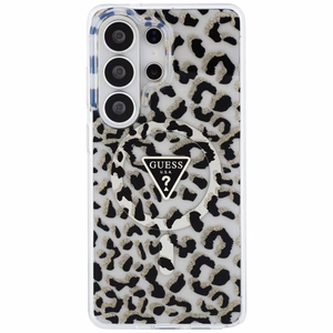 GUESS ümbris for SAMSUNG S26 Ultra GUHMS26LHLEGTGLK (Magnetic IML Leopard Print Triangle) must