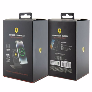 Ferrari беспроводная зарядка FEMFBMALK 15Вт чёрный/чёрный 2023 Collection MagSafe