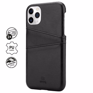 Crong Neat Cover ümbris seadmele iPhone 11 Pro, kaarditaskutega, must