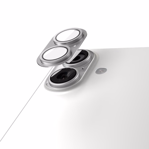 Etteri full camera lens guard for iPhone 17 silver
