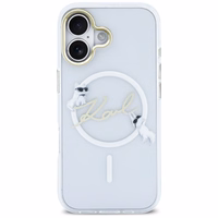 Karl Lagerfeld IML Choupettes Karl Script Logo MagSafe iPhone 17 Ümbris - Clear
