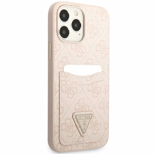 Guess 4G Triangle Logo Cardslot Ümbris jaoks iPhone 13 Pro / 13 - roosa