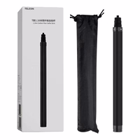 1.16m long Telesin carbon fiber selfie stick jaoks sports cameras