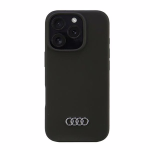 Audi Silicone Чехол iPhone 16 Pro 6.3" чёрный/чёрный жёсткий чехол AU-LSRIP16P-Q3/D1-BK