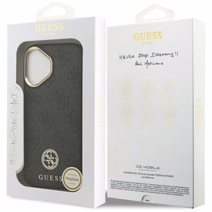 Guess 4G Strass Logo MagSafe ümbris jaoks iPhone 17 - must