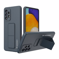 Wozinsky Kickstand Case silikoonist ümbris koos statiiviga Samsung Galaxy A73-le tumesinine
