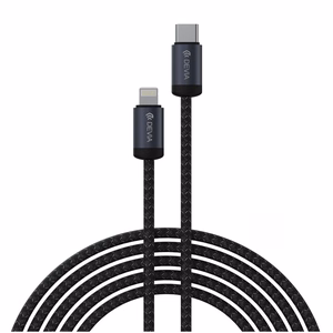 Devia кабель Gracious EC645 PD USB-C - Lightning 1,0 m 27W 3A черный