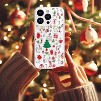 TEL PROTECT Christmas Clear Ümbris jaoks Iphone 14 Design 2