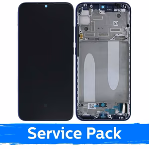 LCD Ekraan Ühildub Xiaomi Mi A3 Koos Frame / Not just Sinine / (Service Pack)