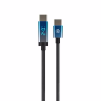 Blavec Kaabel Velox punutud - Typ C na Typ C - PD 240W 5A LED display 1,2 metra Apple CarPlay/Android Auto (CVE-CC5B12) must
