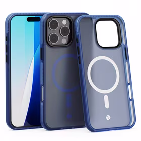 Spacecase Ümbris Hybrid Fusion Mag iPhone 16 Pro Max tumesinine