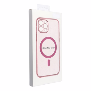 CLEAR MAG ÜMBRIS compatible with MagSafe jaoks SAMSUNG S25 Ultra roosa glitter