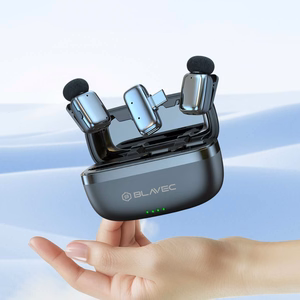 Blavec Lavalier mikrofonid x 2 MK-03 ClipGo Type C (LMMK03-S) hõbedane